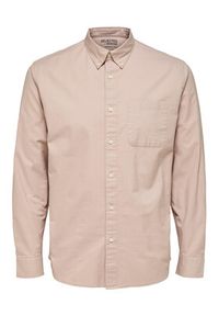 Selected Homme Koszula Rick 16077359 Beżowy Regular Fit. Kolor: różowy. Materiał: bawełna #3