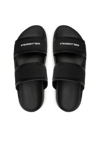 Karl Lagerfeld - KARL LAGERFELD Klapki KL52509 Czarny. Kolor: czarny. Materiał: skóra #5