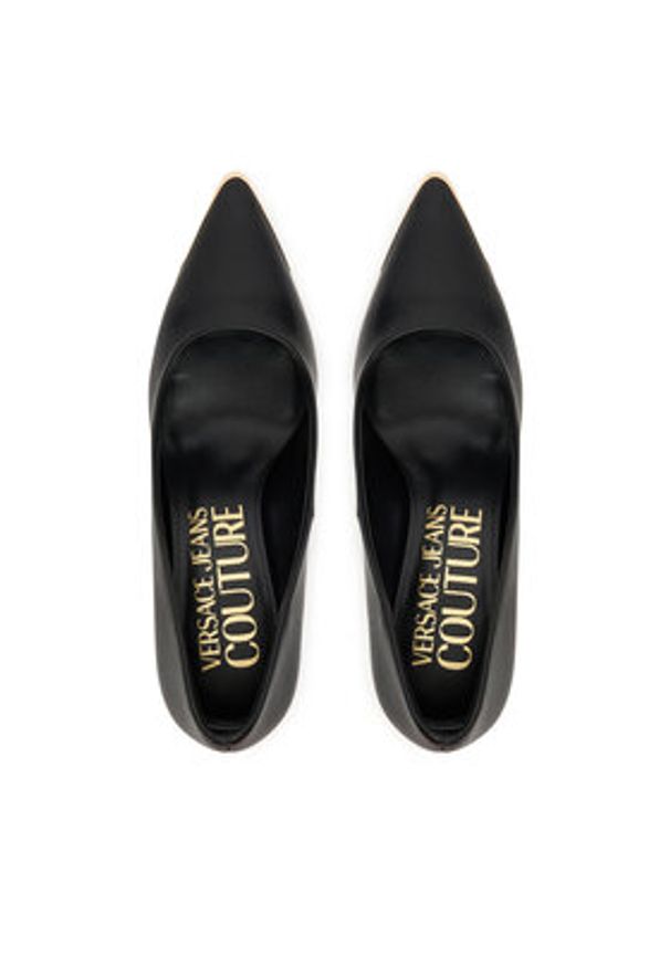 Versace Jeans Couture Szpilki 79VA3S50 Czarny. Kolor: czarny. Materiał: skóra. Obcas: na szpilce