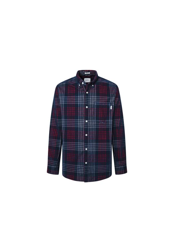 Koszula Pepe Jeans Marcus. Kolor: niebieski, biały, wielokolorowy