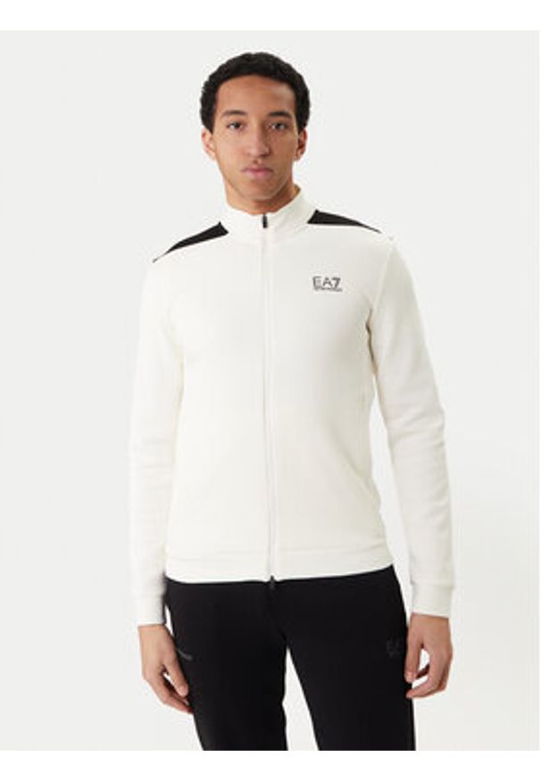 EA7 Emporio Armani Dres 7M001601 AF20845 M0233 Beżowy Regular Fit. Kolor: beżowy. Materiał: bawełna