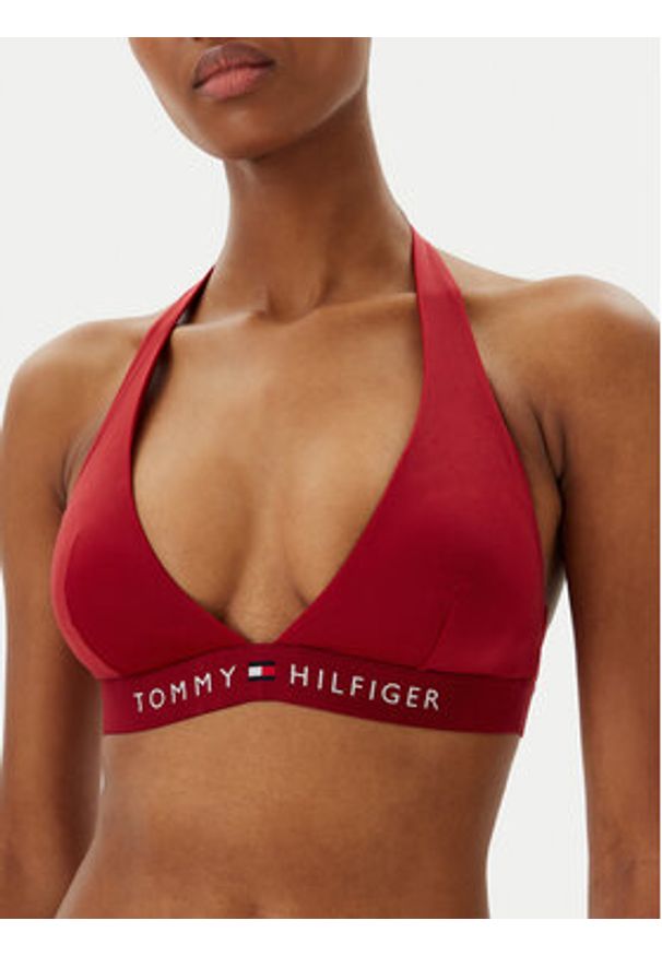 TOMMY HILFIGER - Tommy Hilfiger Góra od bikini UW0UW05813 Czerwony. Kolor: czerwony. Materiał: syntetyk