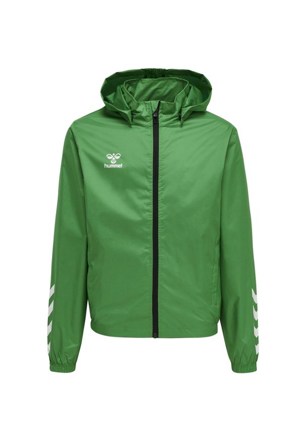Kurtka do piłki nożnej dla dzieci Hummel Core XK Kids Spray Jacket. Kolor: różowy. Sport: piłka nożna