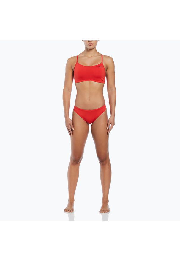 Strój pływacki dwuczęściowy damski Nike Essential Sports Bikini. Kolor: pomarańczowy