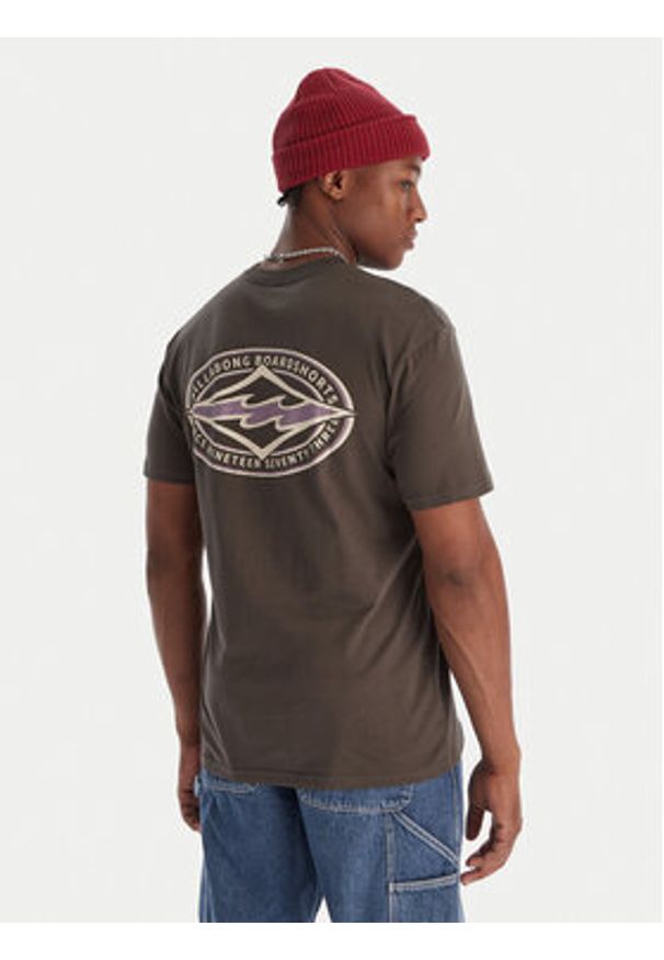 Billabong T-Shirt Diamond Vision SS EBYZT00358 Szary Regular Fit. Kolor: szary. Materiał: bawełna