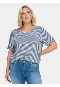 ONLY Carmakoma T-Shirt 15239109 Niebieski Regular Fit. Kolor: niebieski. Materiał: wiskoza #7