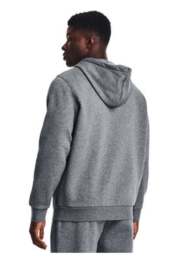 Under Armour Bluza UA Essential Fleece FZ Hood 1373881 Szary Regular Fit. Kolor: szary. Materiał: bawełna