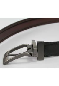 Zet - Dwustronny Pasek do Spodni, Czarno-Brązowy, 100 cm, Elegancki, Męski, Skórzany -ZET. Kolor: brązowy, wielokolorowy, czarny. Materiał: skóra. Styl: elegancki #3