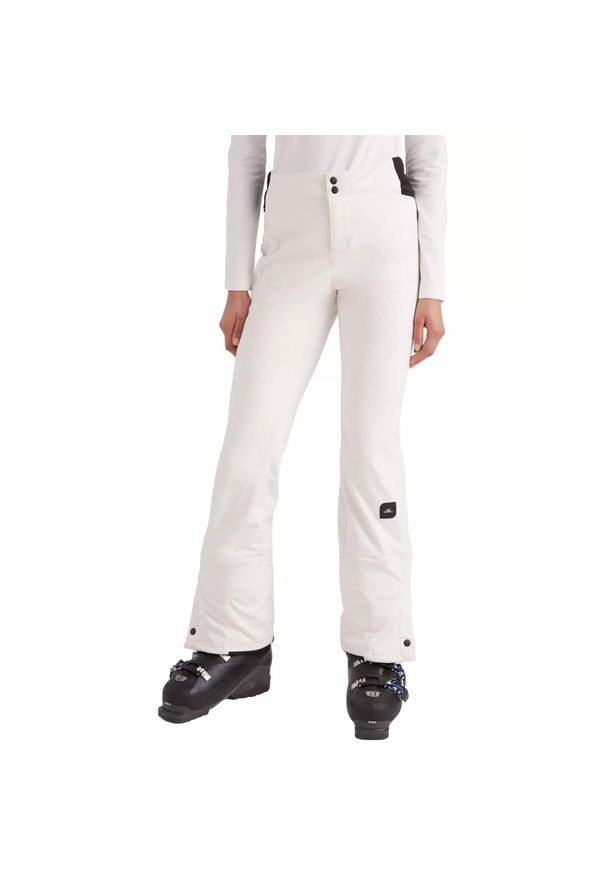 Damskie spodnie narciarskie O'Neill Blessed. Kolor: biały. Materiał: dresówka. Sezon: zima. Sport: narciarstwo