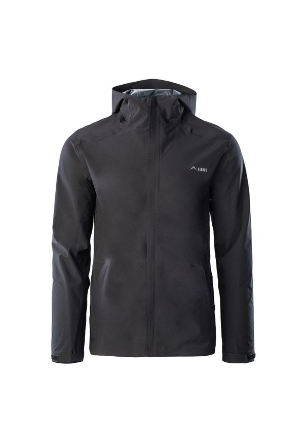 Elbrus - Kurtka Wodoodporna Męska Lekka Gantori. Kolor: czarny. Sport: turystyka piesza