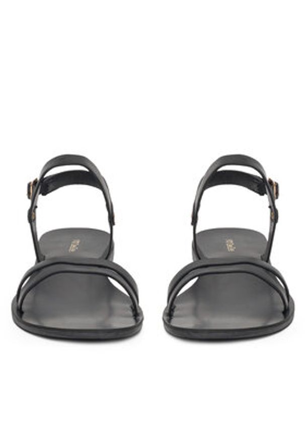 DeeZee Sandały E6720-101 Czarny. Kolor: czarny. Materiał: materiał, syntetyk