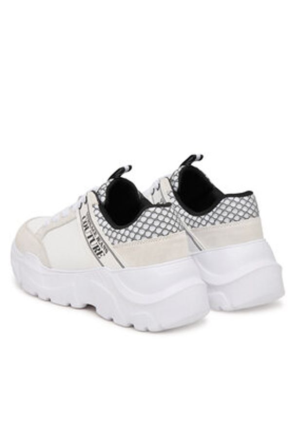 Versace Jeans Couture Sneakersy 80YA3SC2 Biały. Kolor: biały. Materiał: materiał