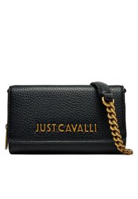 Just Cavalli Torebka 77RA5PD6 Czarny. Kolor: czarny. Materiał: skórzane