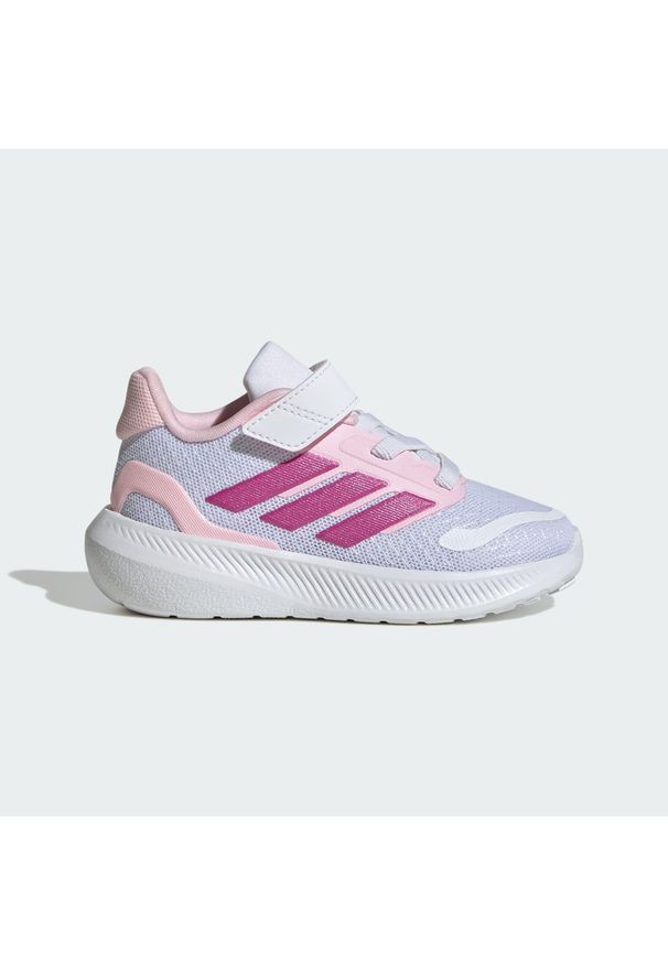 Adidas - Buty dla dzieci Runfalcon 5. Okazja: na uczelnię. Kolor: szary, biały, różowy, wielokolorowy. Sport: joga i pilates