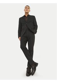 Jack & Jones - Jack&Jones Spodnie garniturowe Franco 12199893 Czarny Super Slim Fit. Kolor: czarny. Materiał: syntetyk #6