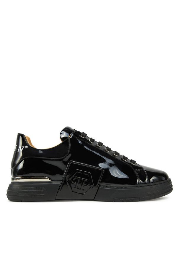 Philipp Plein - PHILIPP PLEIN Sneakersy SAES USC0666 PLE010N0202 Czarny. Kolor: czarny. Materiał: skóra, lakier