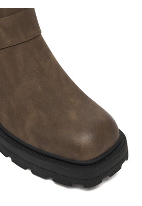 Replay - REPLAY Botki GWL68.000.C0007S Brązowy. Kolor: brązowy. Materiał: skóra