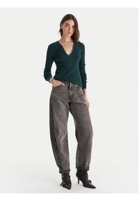 Patrizia Pepe Sweter 2K0331/K7S0-G619 Zielony Regular Fit. Kolor: zielony. Materiał: wiskoza