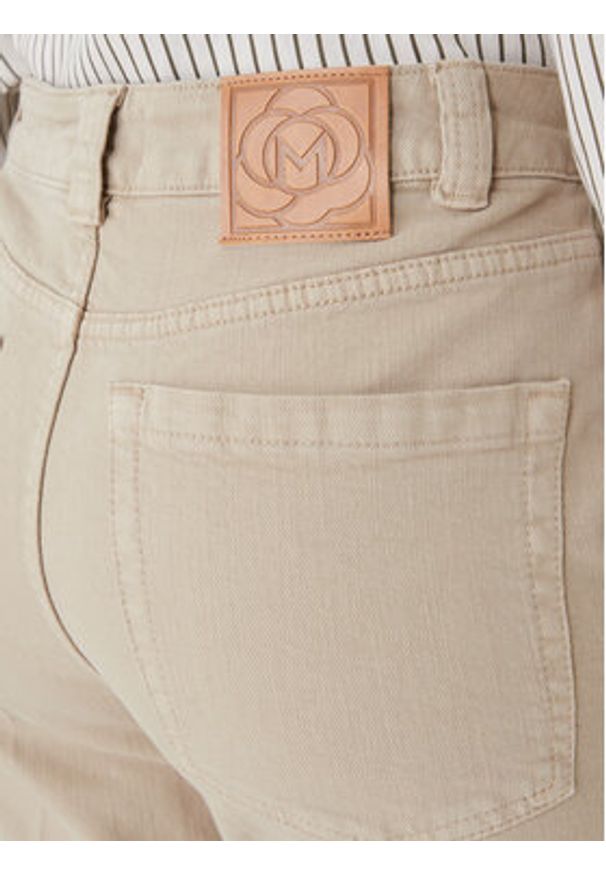 Marella Jeansy Esodo 2613131034 Beżowy Flare Fit. Kolor: beżowy