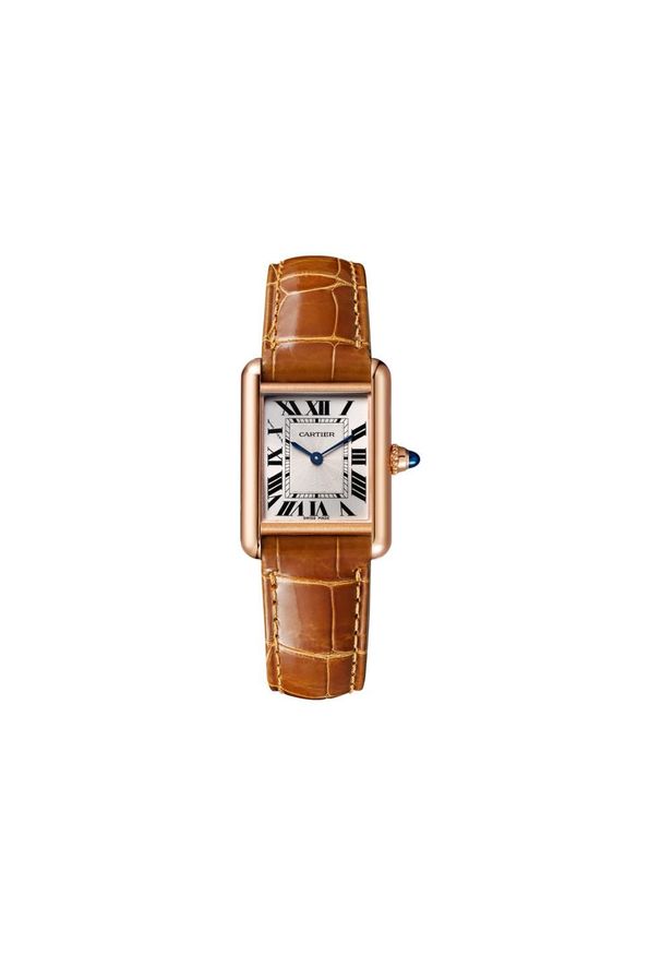 Cartier - CARTIER ZEGAREK Tank Louis WGTA0010. Materiał: koronka, skóra, syntetyk. Styl: klasyczny, casual