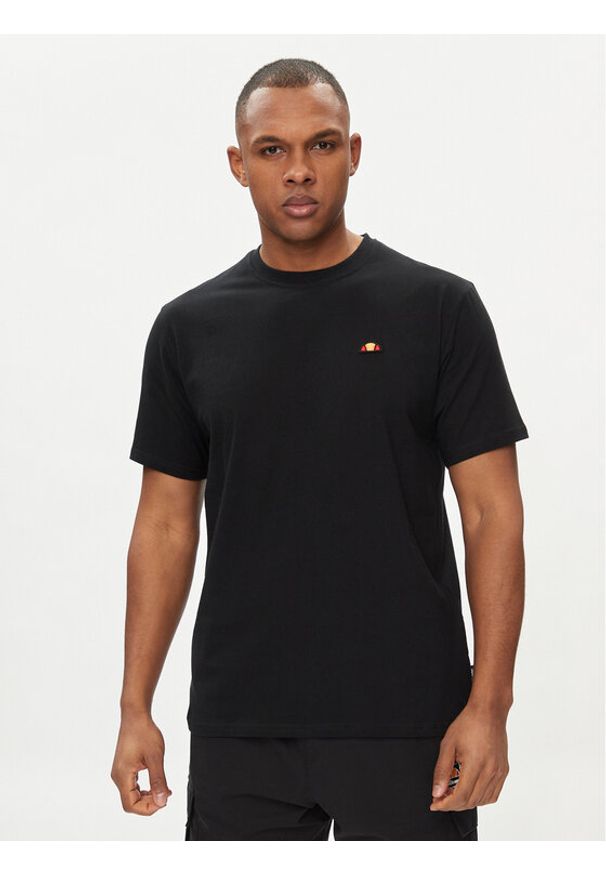 Ellesse T-Shirt Holdino SHV20112 Czarny Regular Fit. Kolor: czarny. Materiał: bawełna