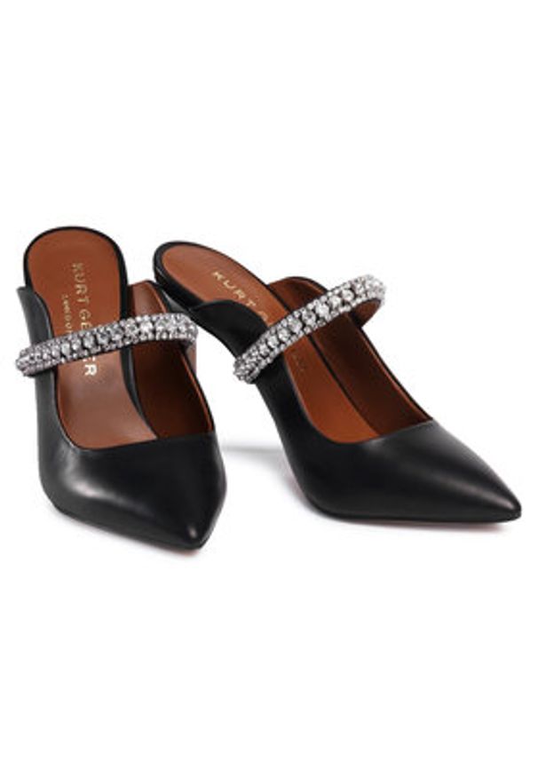 Kurt Geiger Klapki Duke 3202300109 Czarny. Kolor: czarny. Materiał: skóra