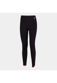 Długie legginsy damskie Joma Combi Torneo, czarne/geranium pink, roz. L. Kolor: wielokolorowy, czarny, różowy. Długość: długie #1