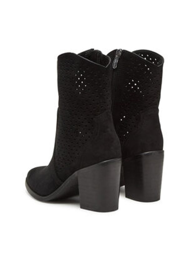 DeeZee Botki 220565-4 Czarny. Kolor: czarny. Materiał: materiał
