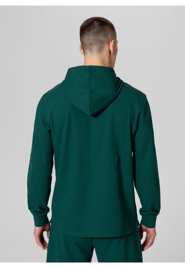 PITBULL - Bluza męska Pitbull z kapturem Pique Rockey. Typ kołnierza: kaptur. Kolor: zielony
