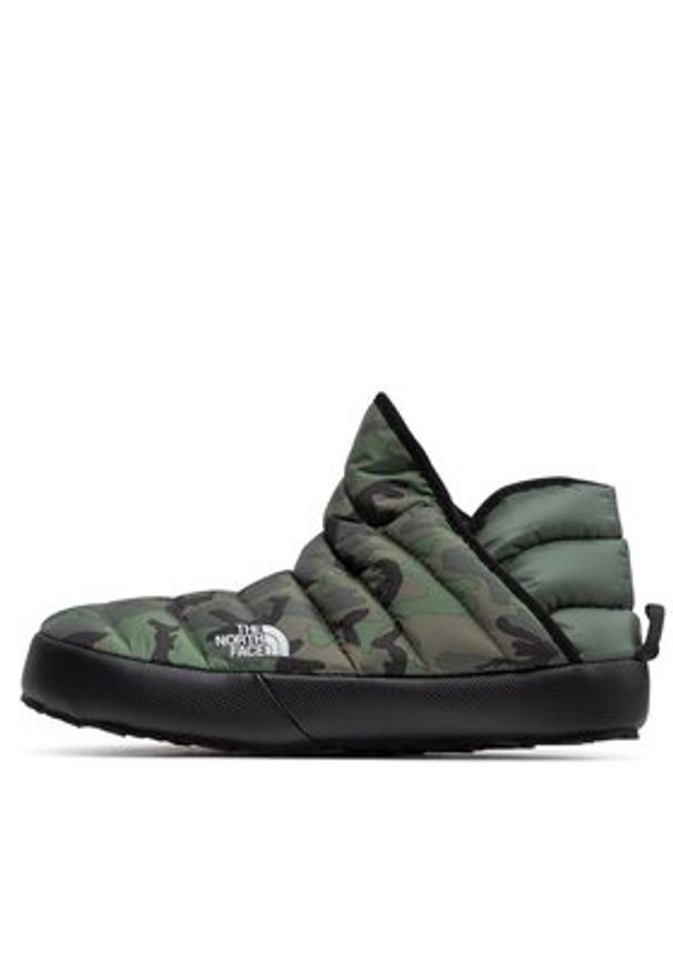 The North Face Kapcie Thermoball Traction Bootie NF0A3MKH28F1 Khaki. Kolor: brązowy. Materiał: materiał