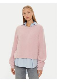 Marella Sweter Ovidio 2423366202 Różowy Regular Fit. Kolor: różowy. Materiał: wełna