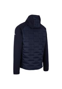 TRESPASS - Bluza Z Kapturem Męska Hybrydowa Heber. Typ kołnierza: kaptur. Kolor: niebieski. Styl: sportowy. Sport: turystyka piesza