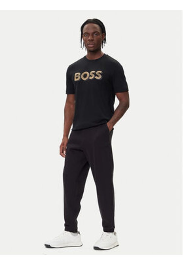 BOSS Spodnie dresowe C-Locsin 116 50544109 Czarny Regular Fit. Kolor: czarny. Materiał: bawełna