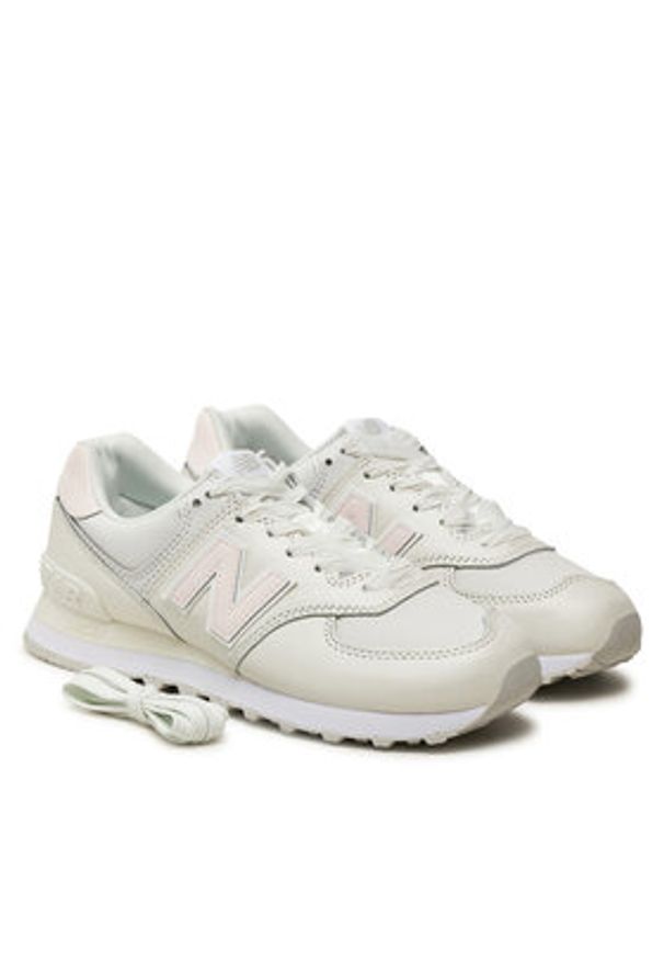 New Balance Sneakersy WL574FJ2 Beżowy. Kolor: beżowy. Materiał: skóra. Model: New Balance 574