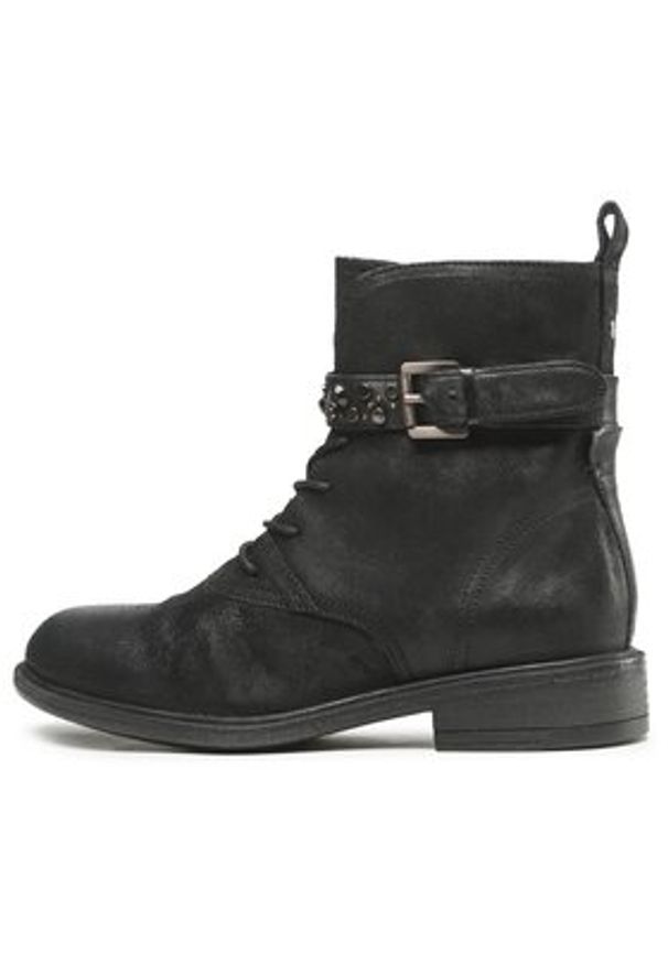 Geox Botki D Catria E D26LQE 07743 C9999 Czarny. Kolor: czarny. Materiał: zamsz, skóra