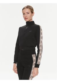 Guess Bluza V3RQ12 KB3P2 Czarny Regular Fit. Kolor: czarny. Materiał: syntetyk, bawełna