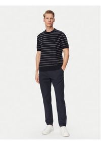 BOSS Chinosy 50559158 Granatowy Tapered Fit. Kolor: niebieski. Materiał: bawełna #5