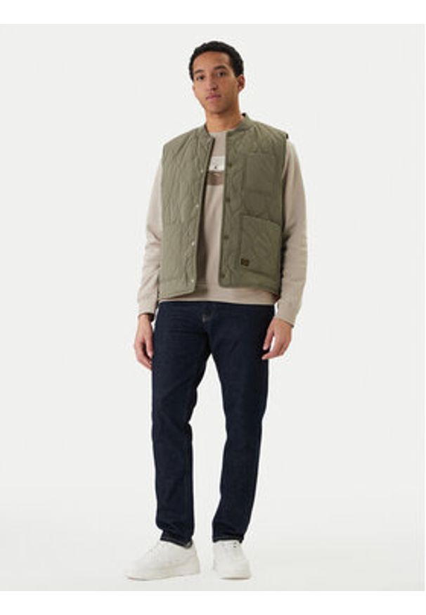 Jack & Jones Kamizelka Caleb 12294357 Zielony Regular Fit. Kolor: zielony. Materiał: syntetyk