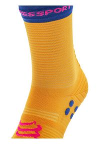 Compressport Skarpety wysokie unisex Pro Racing V4.0 Run High XU00046B Żółty. Kolor: żółty. Materiał: materiał, poliamid. Sport: bieganie