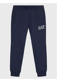 EA7 Emporio Armani Spodnie dresowe 8NBP51 BJ05Z 1554 Granatowy Regular Fit. Kolor: niebieski. Materiał: bawełna