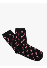 Ryłko - Świąteczne skarpety unisex. Kolor: czarny. Materiał: dzianina #1