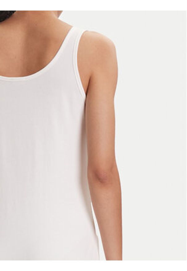 Emporio Armani Underwear Sukienka codzienna EW000494 AF10881 U1131 Biały Regular Fit. Okazja: na co dzień. Kolor: biały. Materiał: bawełna. Typ sukienki: proste. Styl: casual