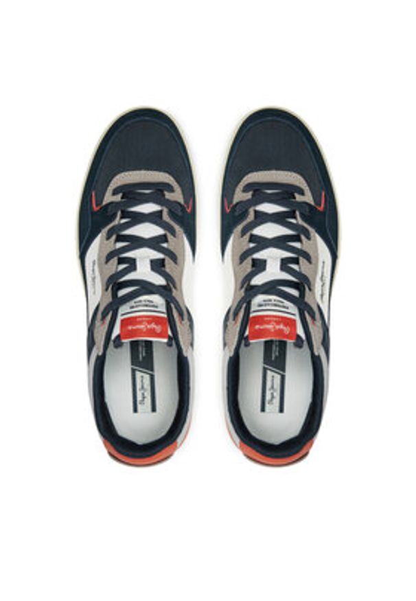 Pepe Jeans Sneakersy Kore Skate M PMS00027 Granatowy. Kolor: niebieski. Materiał: zamsz, skóra. Sport: skateboard