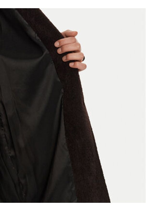 Marella Płaszcz wełniany Ofanto 2423016112 Brązowy Regular Fit. Kolor: brązowy. Materiał: wełna