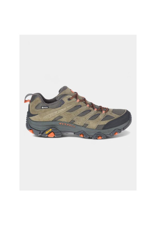 Buty turystyczne męskie Merrell Moab 3 GTX. Kolor: zielony. Materiał: skóra. Szerokość cholewki: normalna. Technologia: Gore-Tex