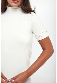 Twinset Milano - Sweter damski z krótkim rękawem TWINSET. Długość rękawa: krótki rękaw. Długość: krótkie #4