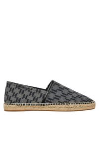 Karl Lagerfeld - KARL LAGERFELD Espadryle KL70125 Czarny. Kolor: czarny. Materiał: materiał