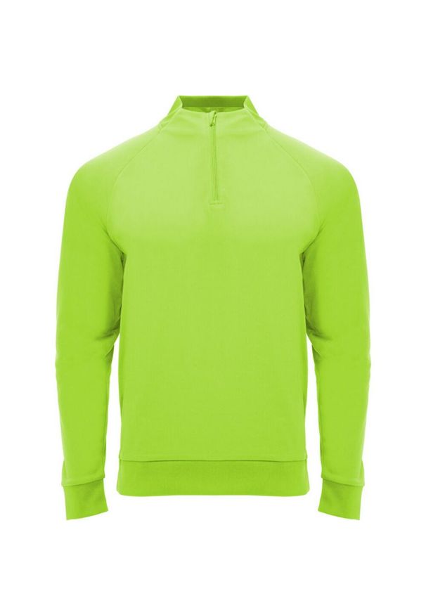 ROLY - Bluza Z Długim Rękawem Dla Dorosłych Unisex Epiro Quarter Zip. Kolor: zielony. Długość rękawa: długi rękaw. Długość: długie