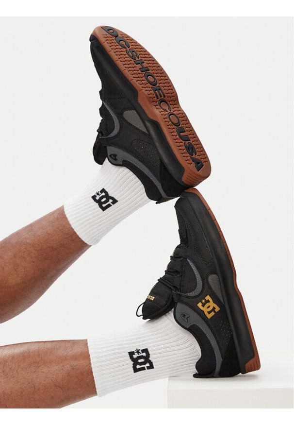 DC Shoes Sneakersy EO-KALYNX ZERO ADYS100819 Czarny. Kolor: czarny. Materiał: skóra
