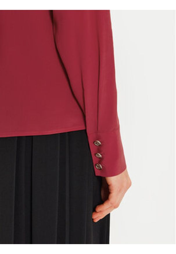 TwinSet - TWINSET Bluzka 242TT2341 Czerwony Regular Fit. Kolor: czerwony. Materiał: wiskoza, jedwab